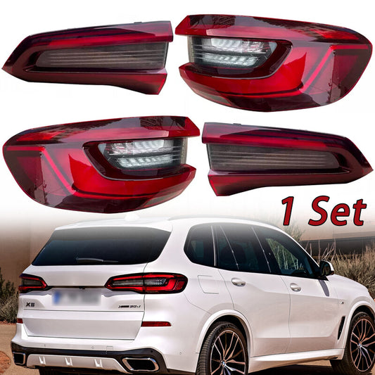 1 Set for BMW X5 G05 2019-2021 Tail Light Rear Turn Signal Lamp Reversing Lamp