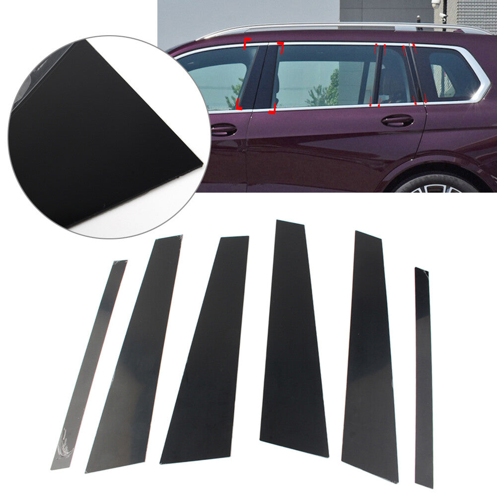 8 Pcs Glossy Black Set Pillar Posts Door Window Trim for BMW X7 G07 2019-2021