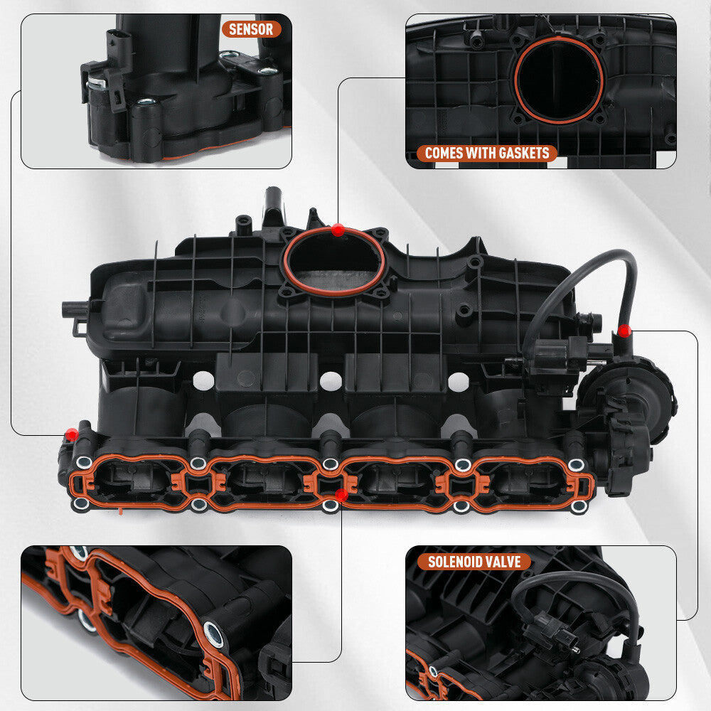 Engine Intake Manifold for Audi A3 for Jetta Beetle for Passat for Golf 13-23 06L133201AB