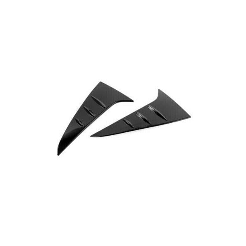2X ABS Glossy Black Rear Window Spoilers Wing Cover Trim for Toyota for Sienna 21-23