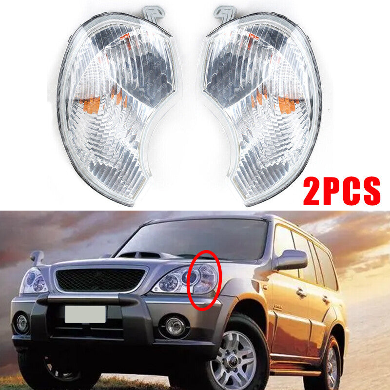 Pair for hyundai Terracan 2001-2006 Wide lamp Front Corner lamp combination