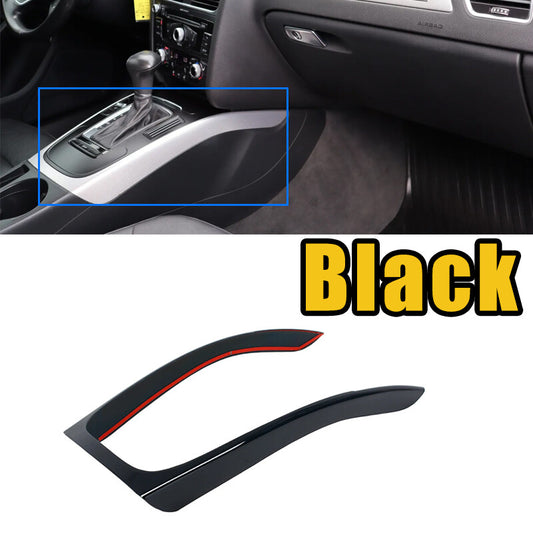 for Audi A4 B8 A5 2009-2016 Car Center Console Gear Shift Frame Cover Trim Black