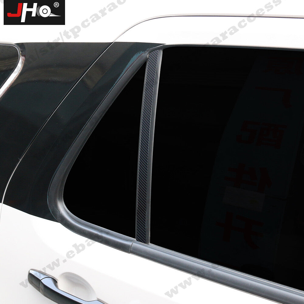 Glossy Black Window Pillar Post Stickers Trim for Ford Explorer 2016-2019