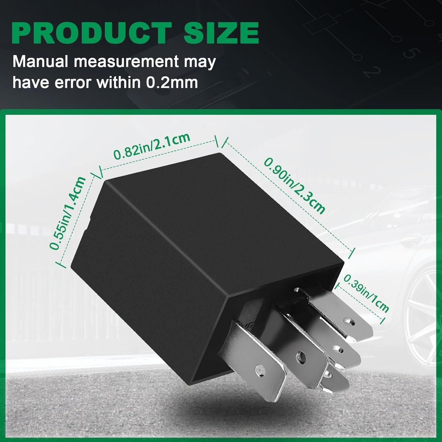 5 pin Automotive Relays 12V 30A Trim Starter Relay for Engine Compartment Horn