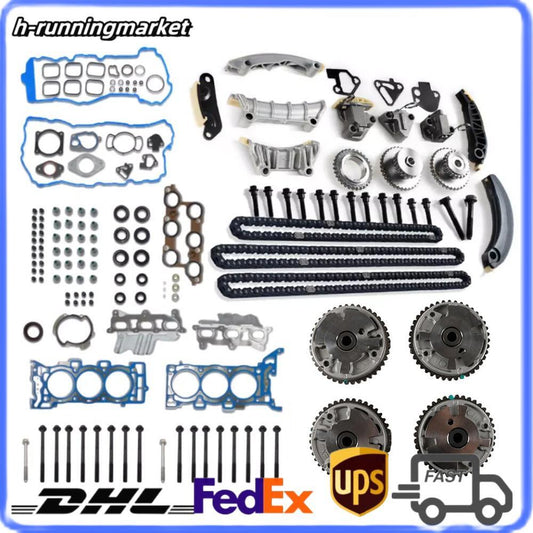 Head Gasket Bolts Timing Chain Kit For 2009-2015 for Chevrolet GM for Buick for Saturn 3.6L