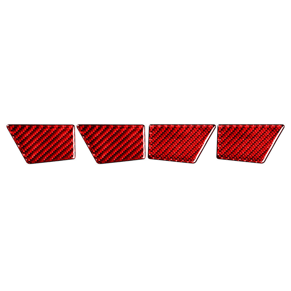 Door Handle Bowl Panel Cover Trim Fit for Ford Mondeo 2013-2019 Carbon Fiber Red