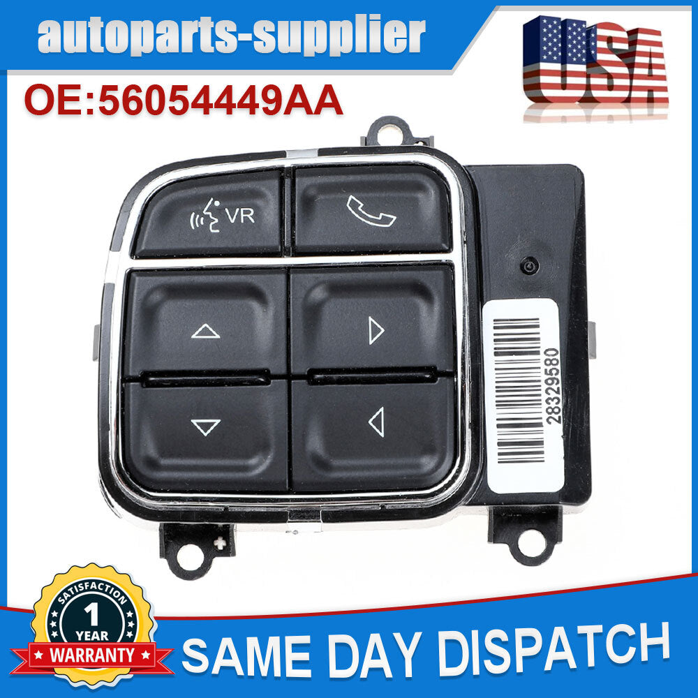 Steering wheel switch 56054449AA, suitable for Ram 1500 2500 3500 4500 5500, 2013-2019.