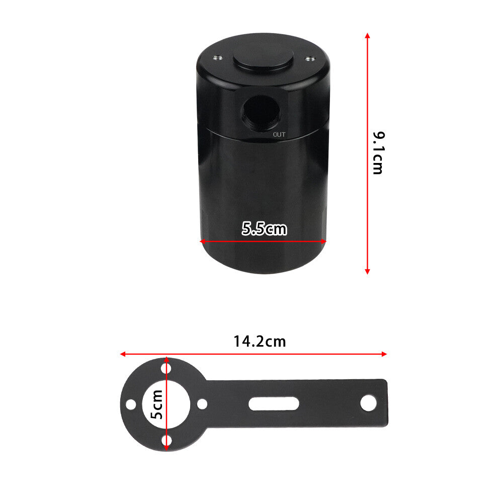 Air Oil Separator Oil Catch Can For 2021-2023 for Ram TRX 6.2L Aluminum Black