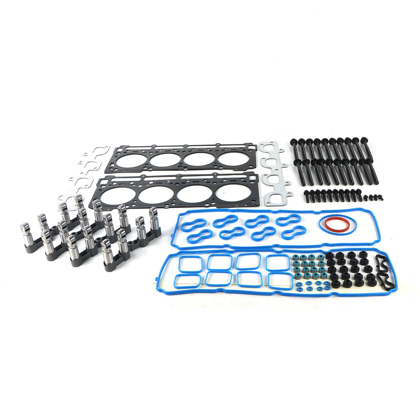 for 11-15 for Chrysler 300 for Dodge for Jeep 6.4L NON MDS Lifters Kit w/Head Gaskets Bolts