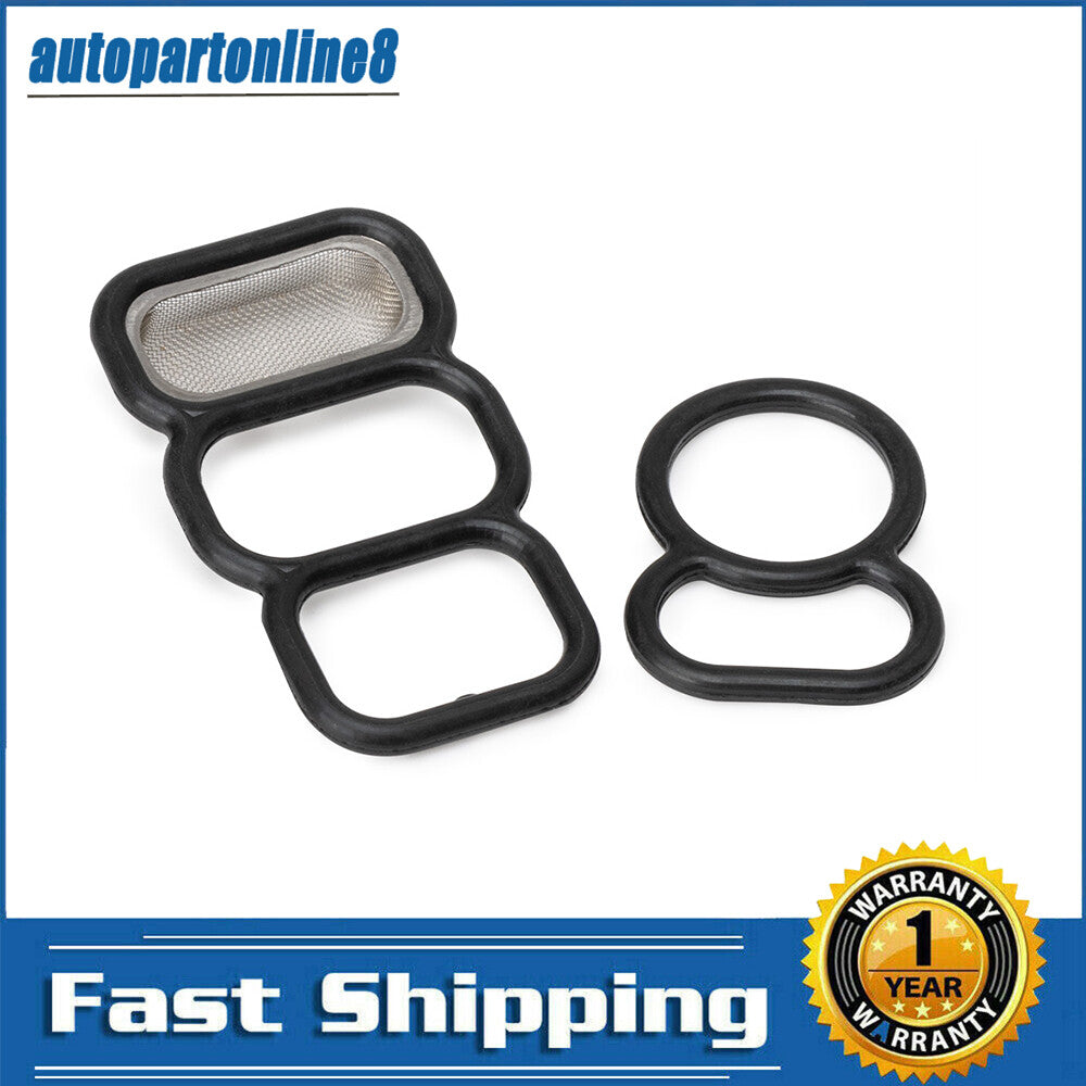 2PCS 15825-P0A-015 for Honda Accord UpperLower Spool Valve VTEC Solenoid Gasket