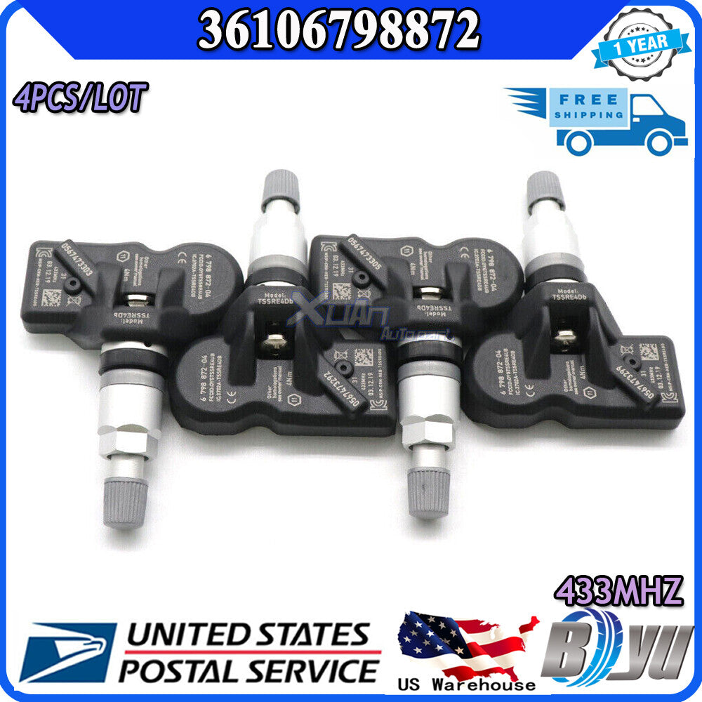 6798872-04 36106798872 433MHz New Tire Pressure Monitoring Sensor for BMW TPMS 4