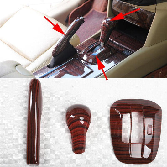Wood Grain Look Gear Shift Panel Cover Trim for Honda Accord 2008-2012