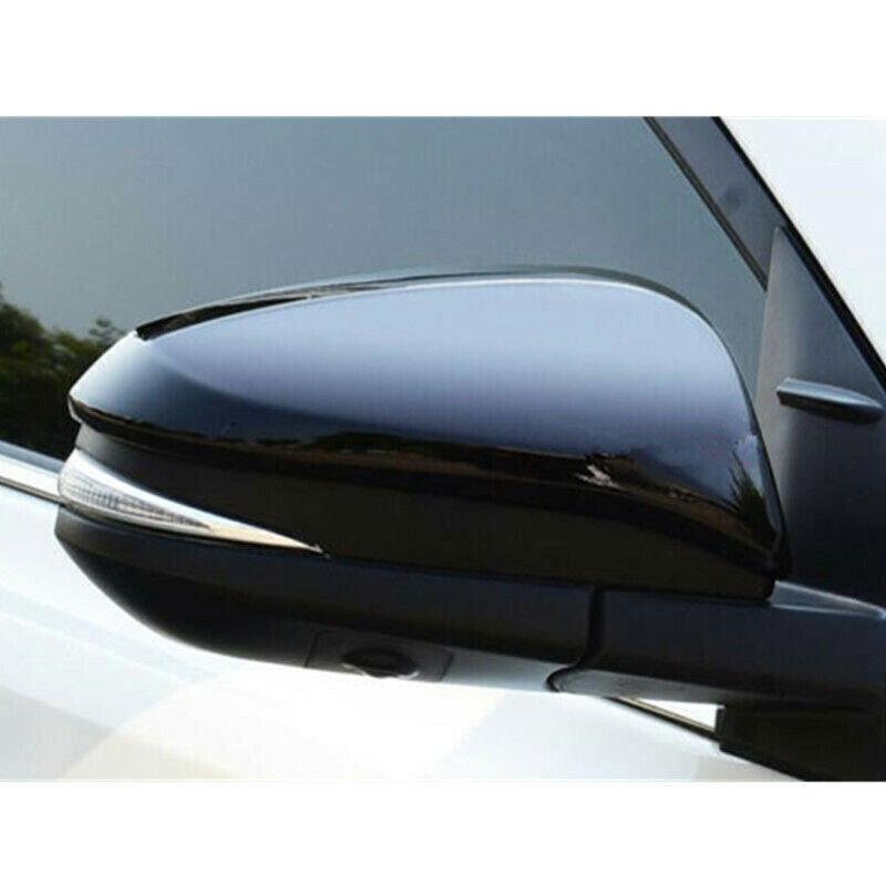 for Toyota Venza 21-2024 ABS Glossy Black Side Rearview Mirror Cap Cover Trim 2X