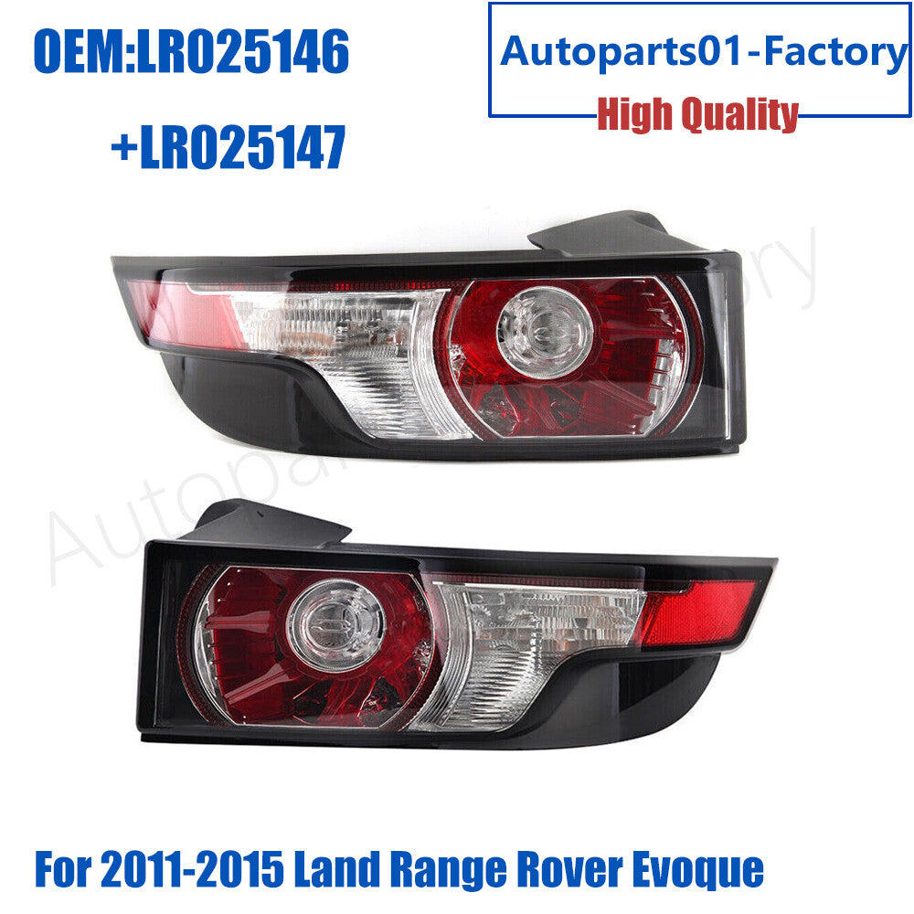 1Pair Rear L+R Tail Light Brake Stop Light Lamp ForLand for Range Rover Evoque 11-15