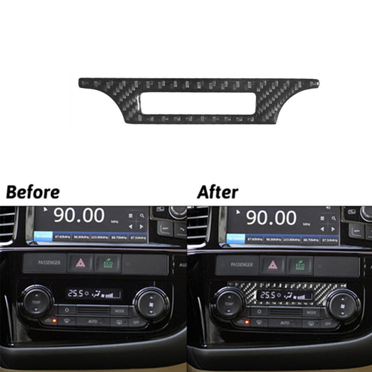 Carbon Fiber Climate Control LCD Frame Trim for Mitsubishi Outlander 2014-2016
