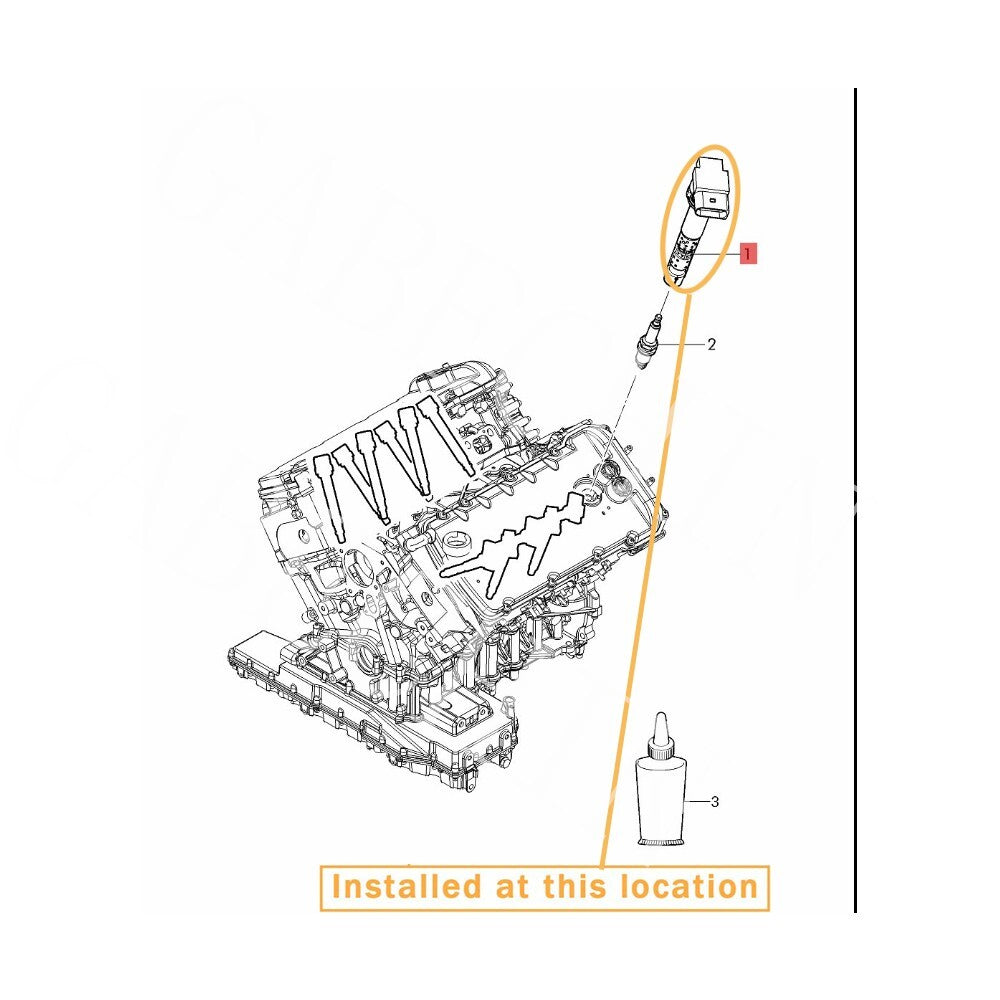 Suitable for Bentley GT ignition coil spark plug connector 07C 905 715 A