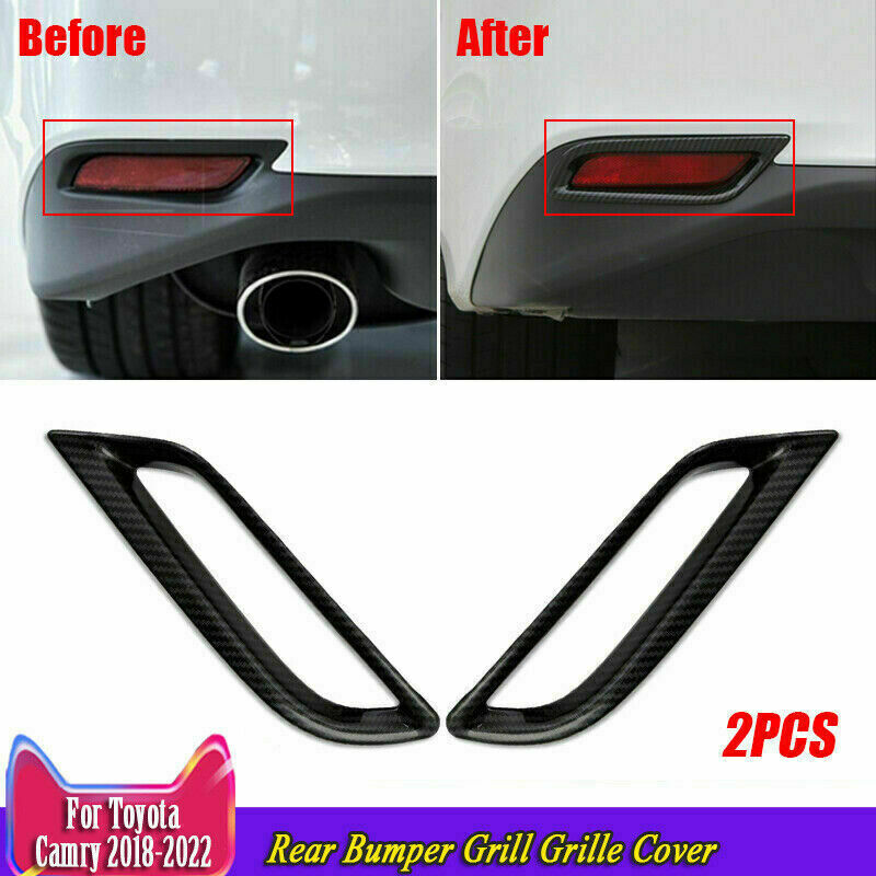 Rear Bumper Reflector Fog Light Cover Trim for TOYOTA for CAMRY 2018-2022 L/LE/XLE