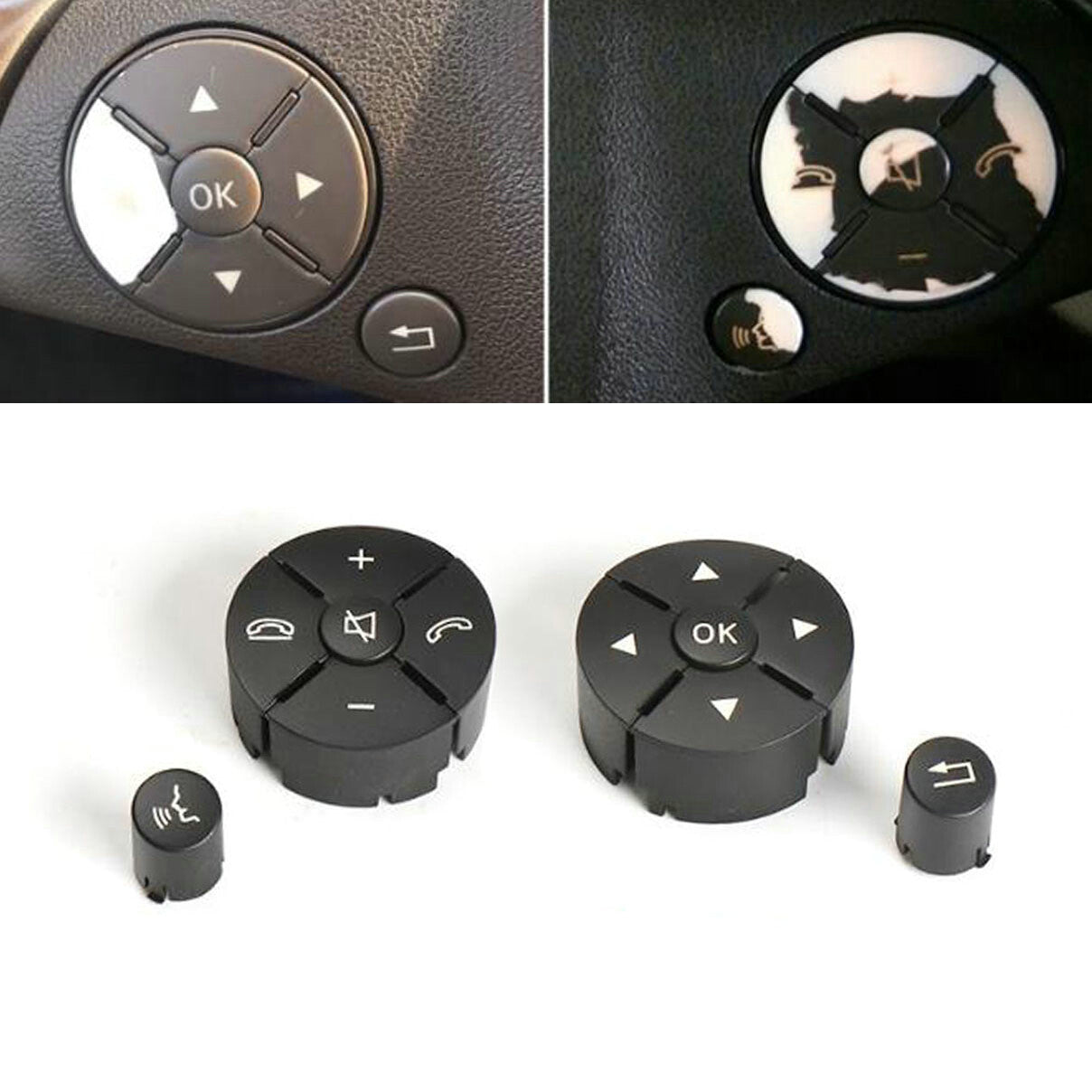 2048210451 Steering Wheel Switch Buttons for Benz W204 W212 C/E/GLK-CLass 08-14