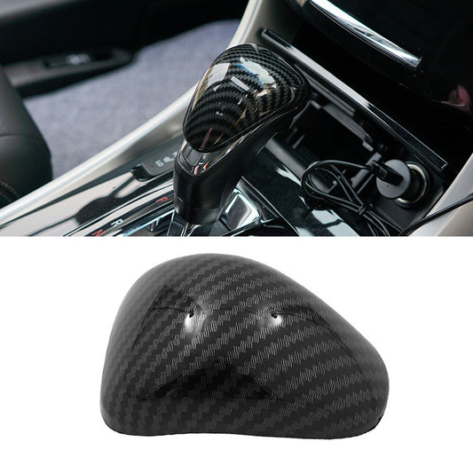 1PC Carbon Fiber Gear Shift Knob Cover Trim Fit for Honda Accord 2013-2017
