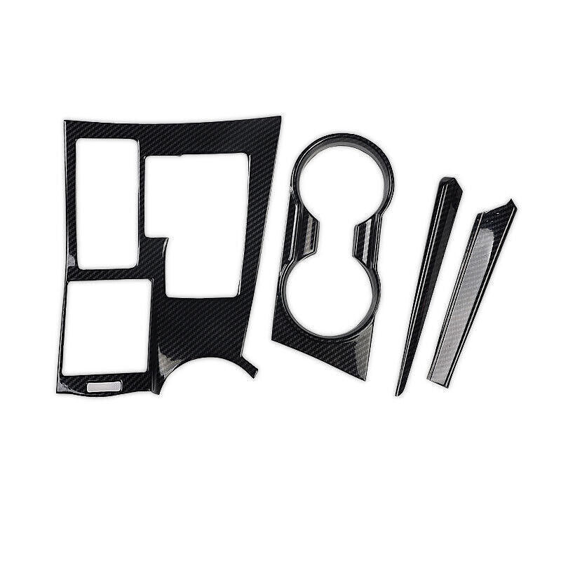 for Lexus NX200T 300h 2015-2021 Carbon Fiber ABS Gear Shift Panel Trim Cover 4Pc
