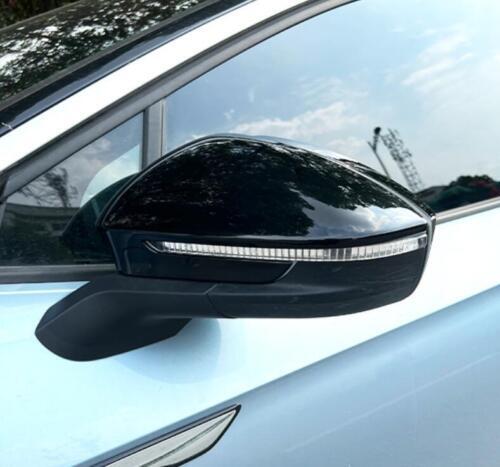 Glossy Black Car Rearview Mirror Cover Trim Decor for Volkswagen ID.4 2021-2023