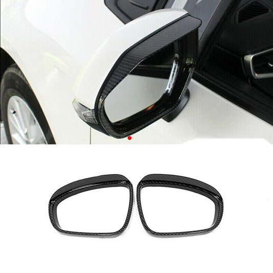 for Hyundai Kona 2018-2022 Carbon Fiber Rearview Mirror Rain Guard Eyebrow cover