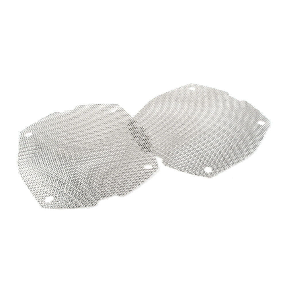 for Harley Dresser FLH/T Electra Glide Chrome Front Fairing Mesh Speaker Grilles