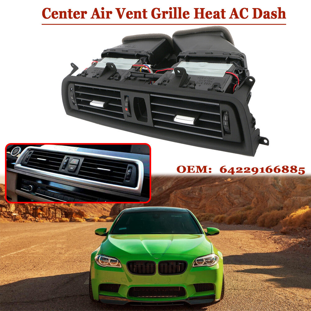Front console grill dashboard AC air vents for BMW F10 F11 F18 550i 5 Series 2011-2016
