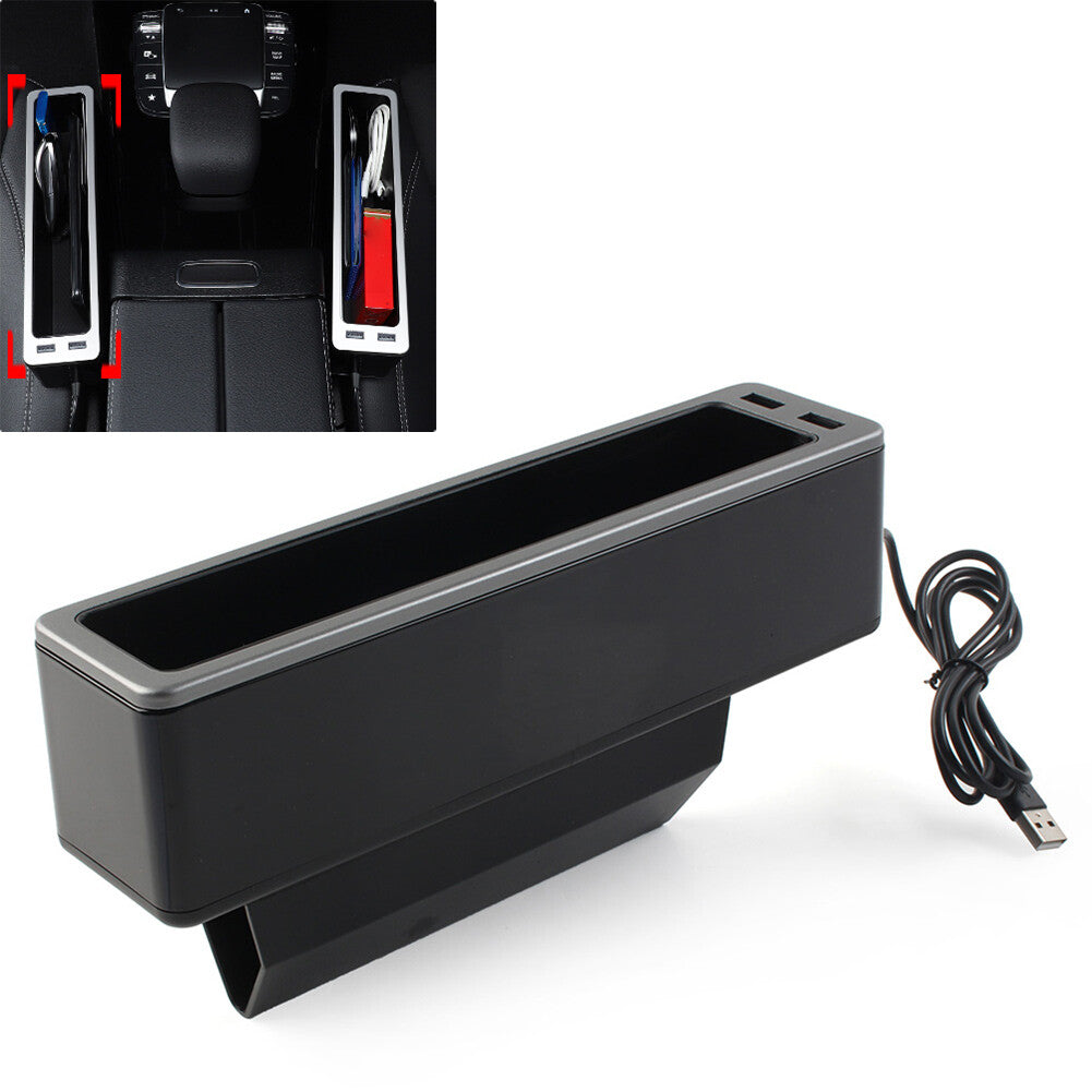 Car Crevice Storage Box Multifunction Gap Filler Holder For Wallet Phone Slit