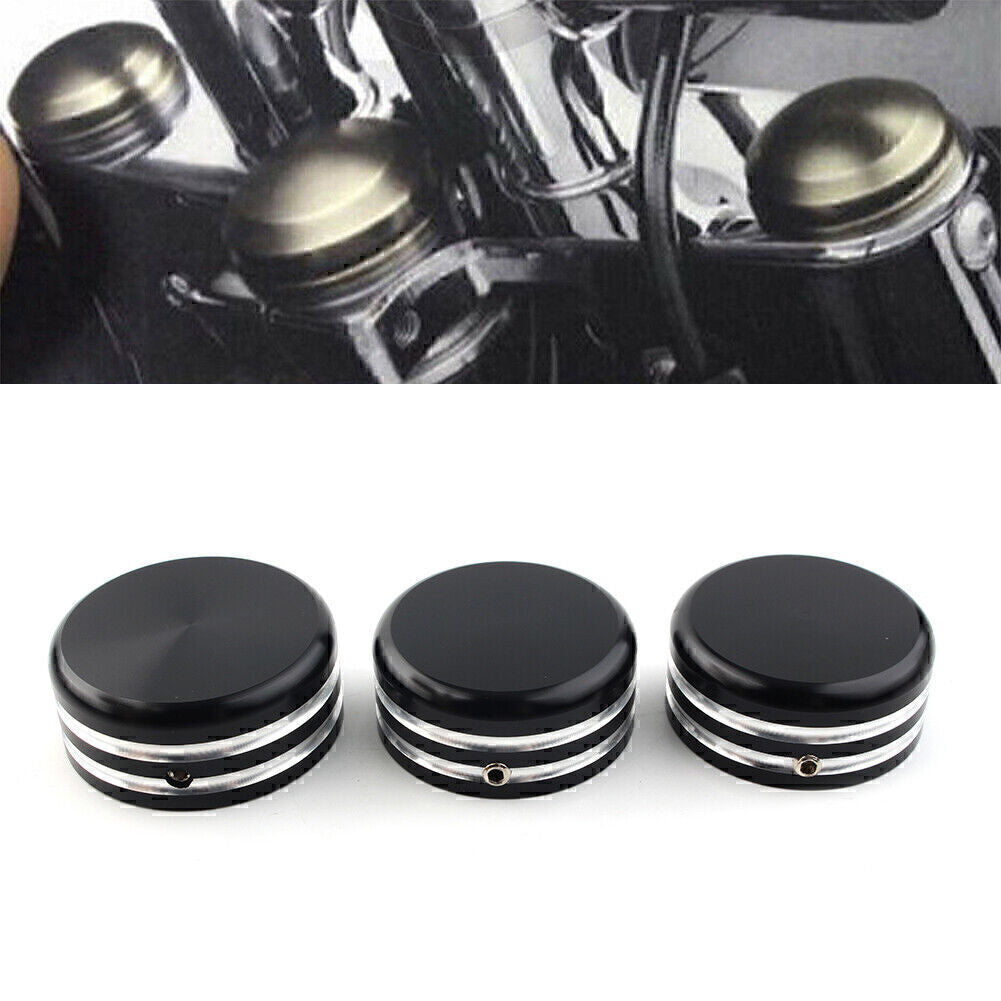 Motorcycle Upper Fork Stem Nut Cover Fit for Harley Sportster 883 Iron Low XL883L