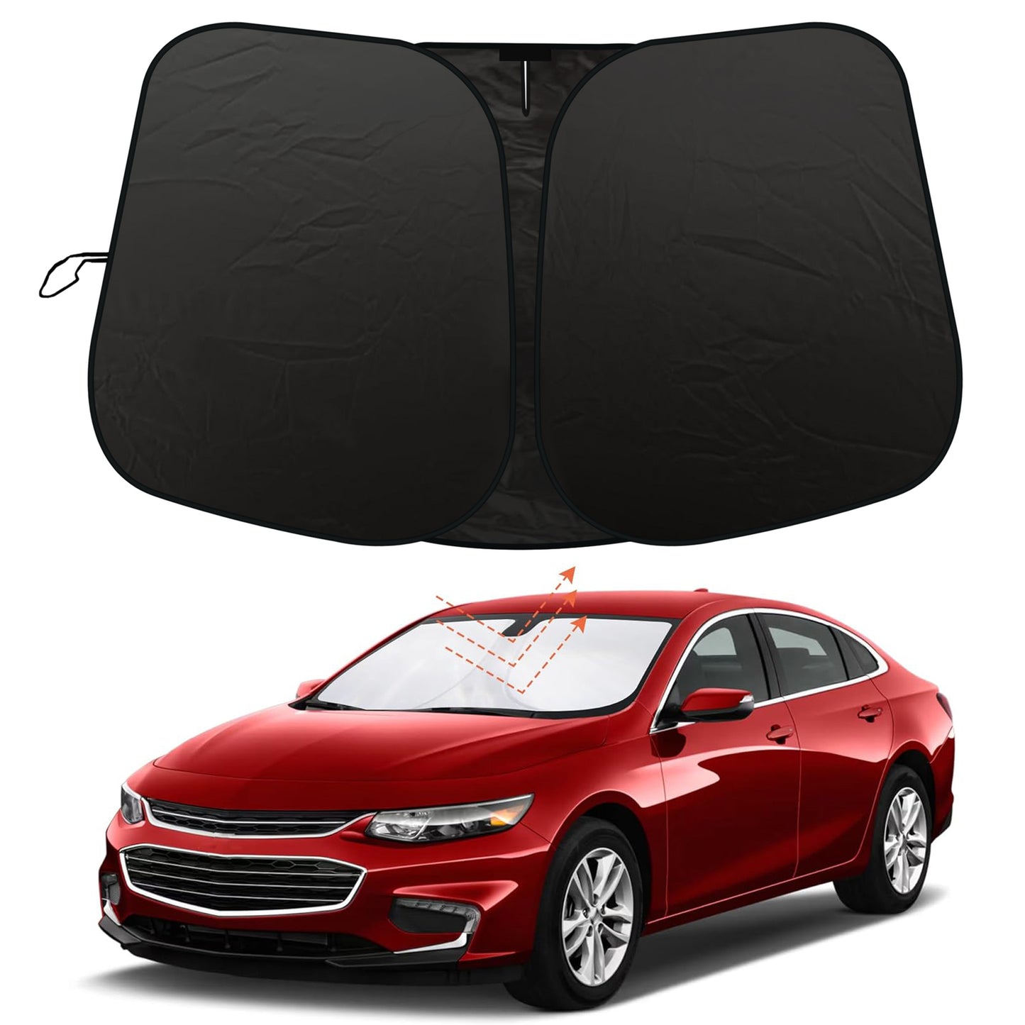 Custom Fit 2016-2025 for Chevy Malibu Car Front Windshield Sun Shade UVs Block Cover