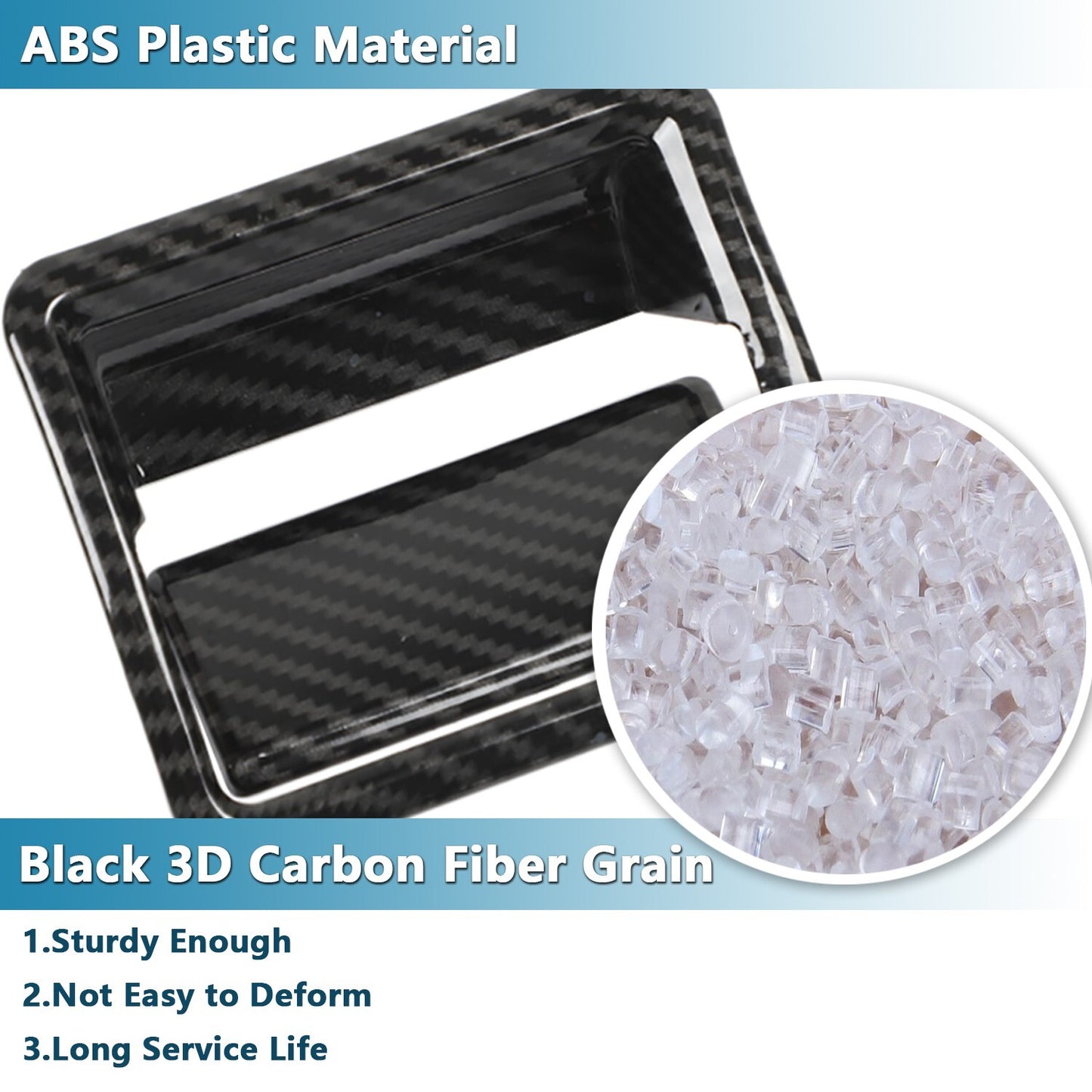 Carbon Fiber for Co -pilot Storage Box Handle Cover Trim for Suzuki for Jimny 2019-2023