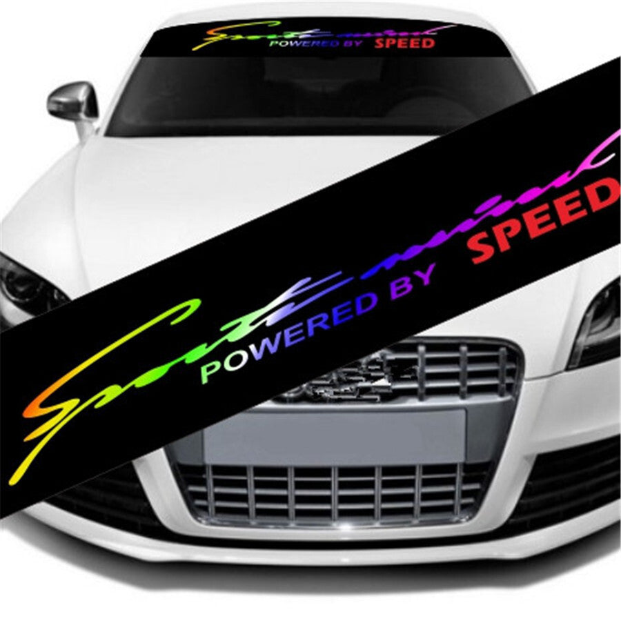 Car Front Windshield Sticker Waterproof Reflective Decal Decoration Accessories