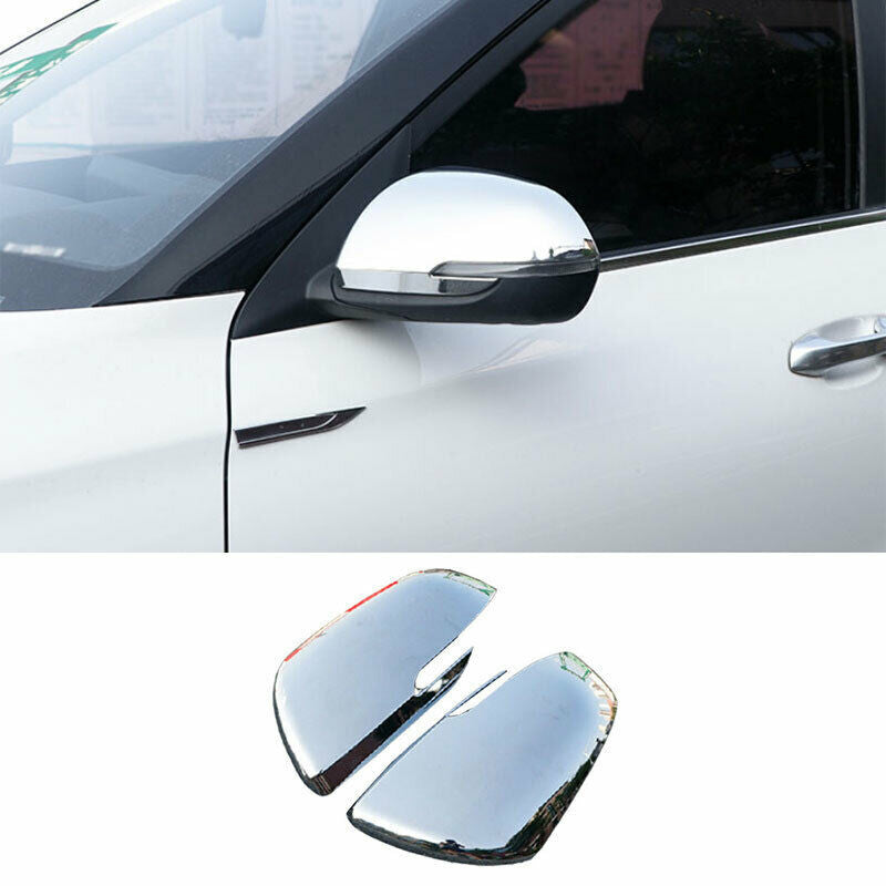 for Kia Seltos 2020-2023 Chrome Exterior Rear View Side Mirror Cover Cap Trim 2x