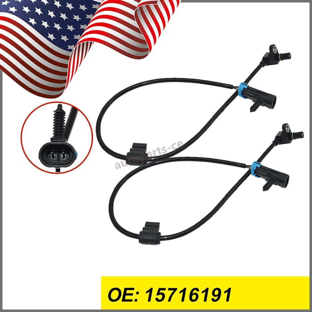 2PCS ABS Front Wheel Speed Sensor for Cadillac for Escalade for Chevy Silverado 1500 for GMC