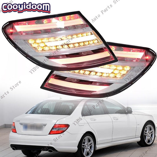 LeftRight Side Rear LED Tail Lights For 2011-2014 for Mercedes Benz Class C W204