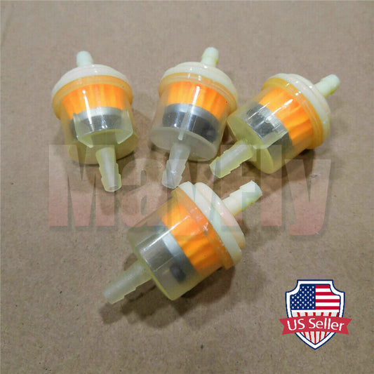 4pcs Motorcycle Dirt Pocket Bike Scooter Oil Filter Petrol Gas oline Fuel Filter