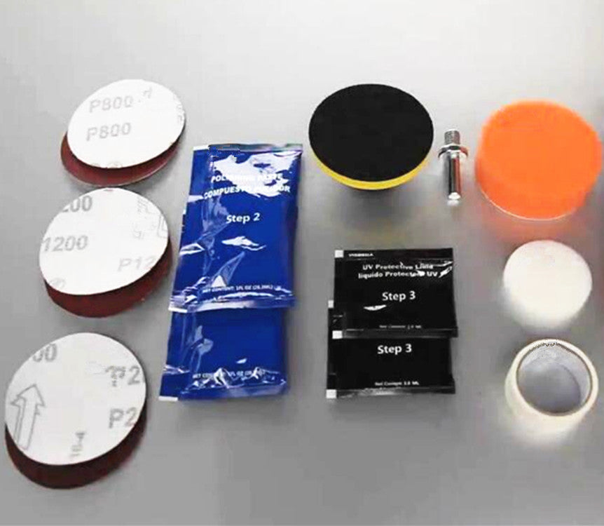 Car Headlight Lens Restoration Kit Restorer System Professional Polishing Tool