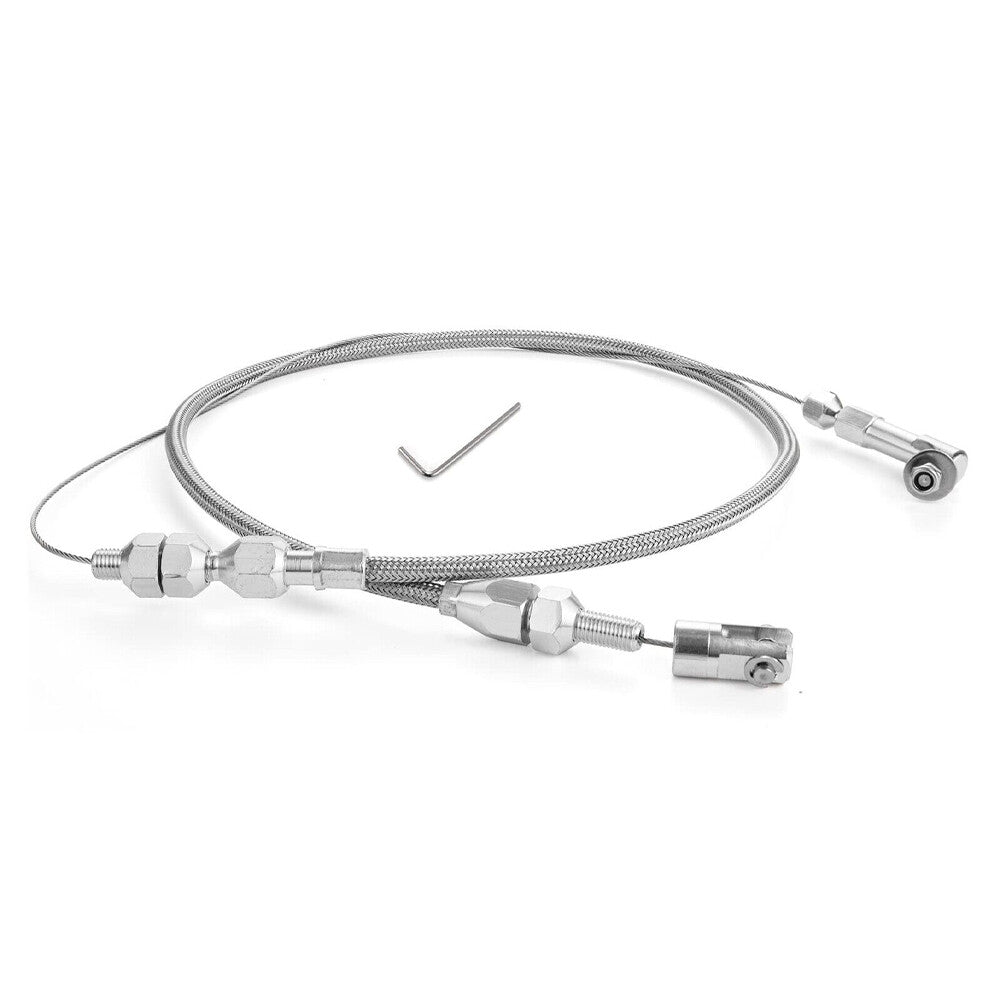 24 Universal Stainless Steel Throttle Cable Braided for Ford for Mustang GM 302