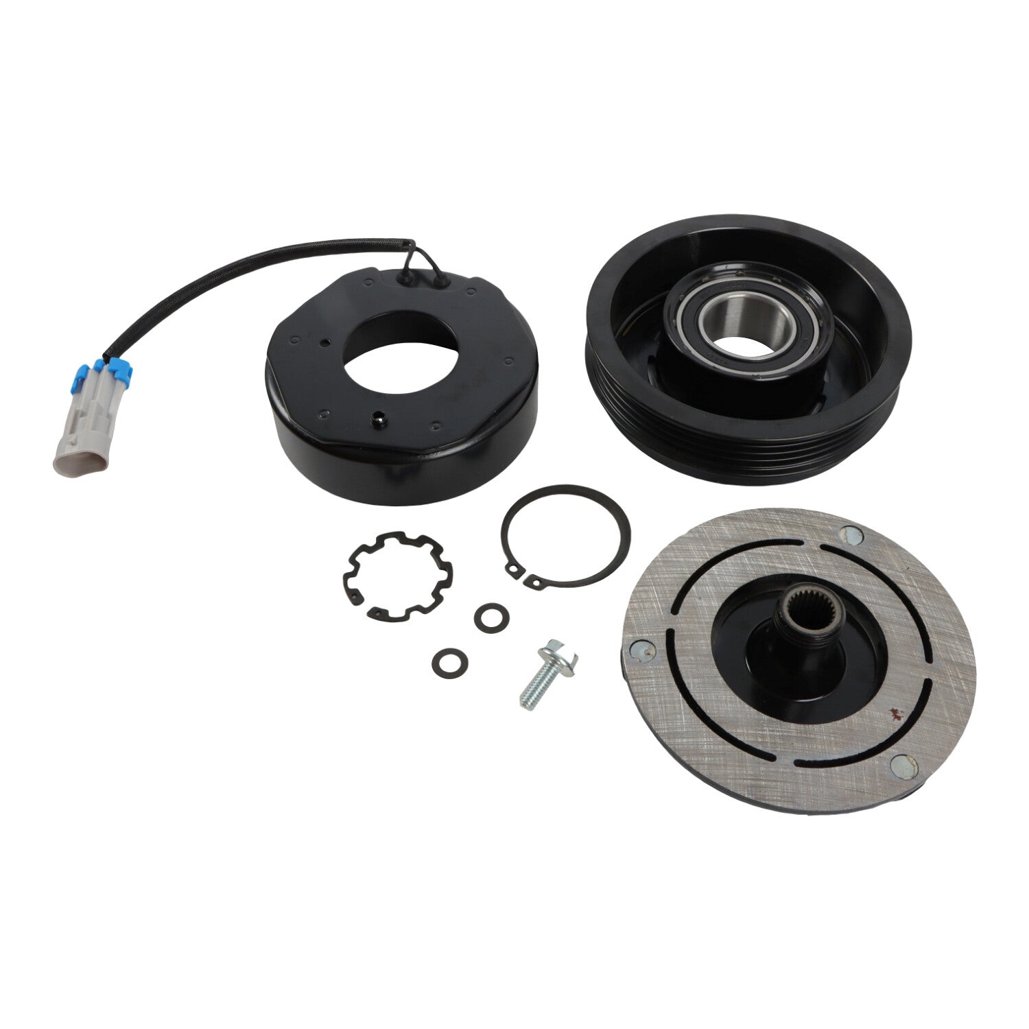 AC Compressor Clutch Kit FITS for GMC 2000 - 2014 for YUKON PULLEY COIL HUB BEARING 1808