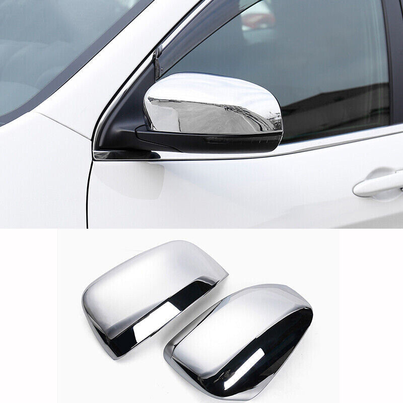 2P for Jeep Cherokee 2014-2021 Chrome Rearview Side Door Mirror Cover Trim Cap