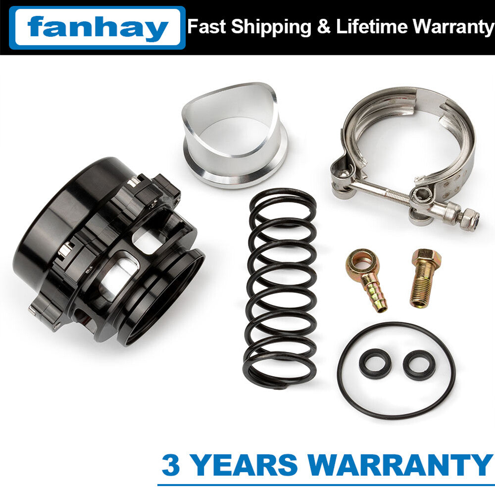11919-10634 BV50 Series Q Style Blow off Valve BOV 50mm BLACK Fits TIAL Springs