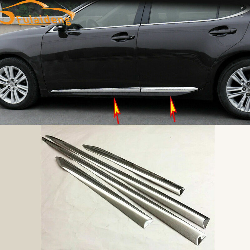 for LEXUS ES200/250/300h/350 2013-17 3D Chrome Side Door Body Molding Cover Trim