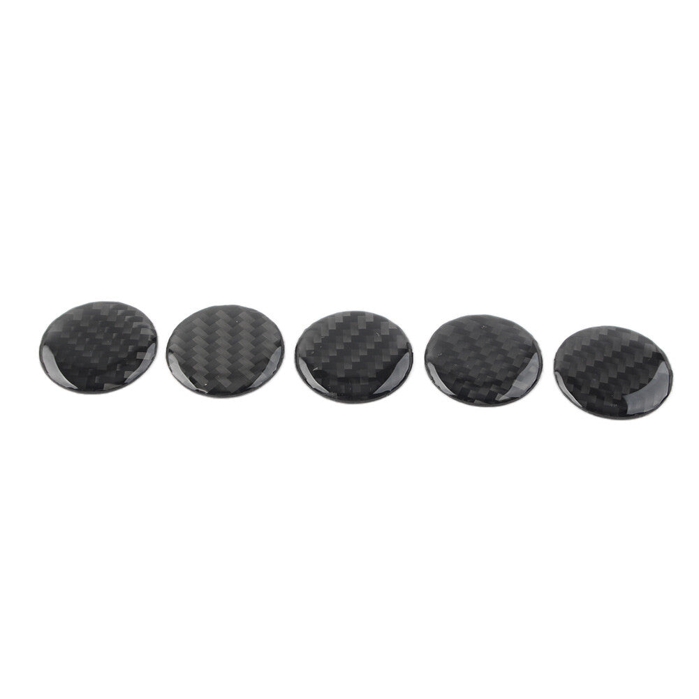 Door Handle Push Button Knobs Cover Trim Fit for Jeep for Wrangler JK 2007-2017 5Pcs