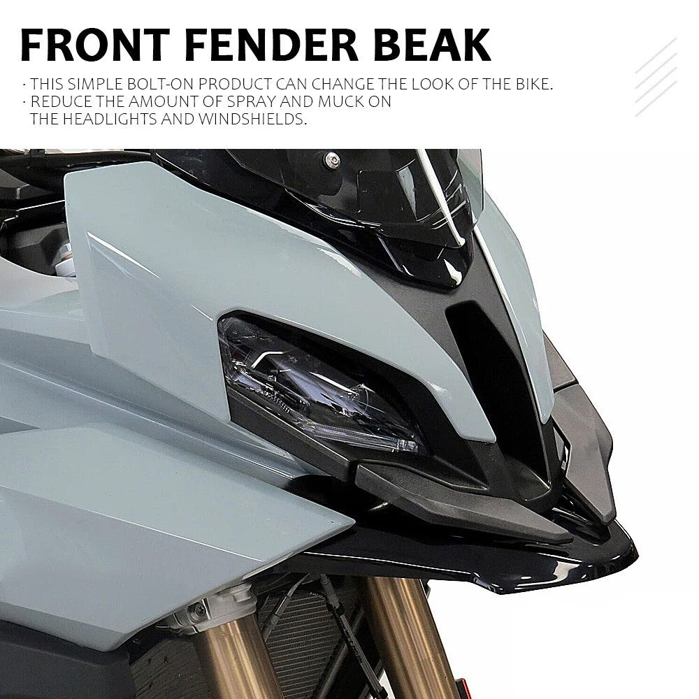 New Front Fender Beak Fairing Extension Wheel Cover for BMW S1000XR 2020-2023