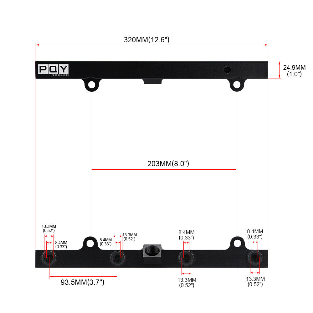 E85 K Series High Flow Fuel Rail for Honda for Civic and for Acura Si Rsx Crv K20 K24
