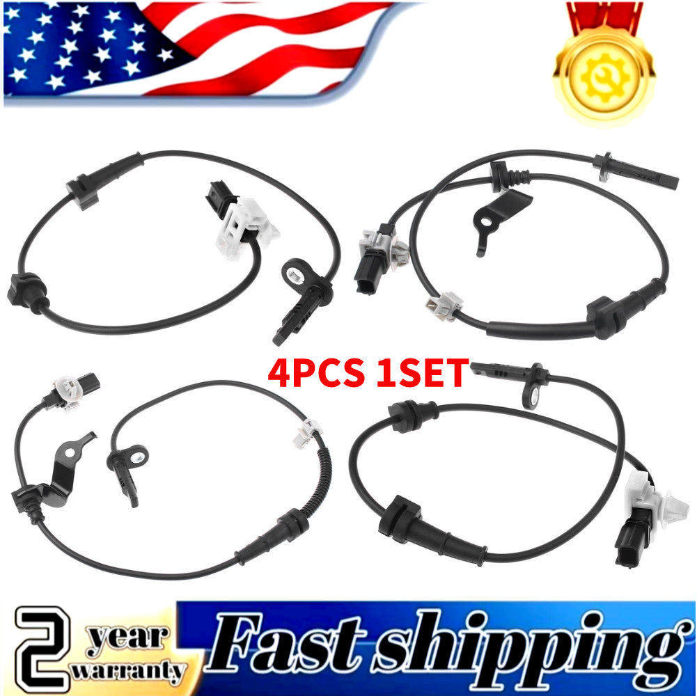 Four ABS wheel speed sensors (front and rear) for Honda Accord 2013-2017 2.0L, 2.4L, and 3.5L models.