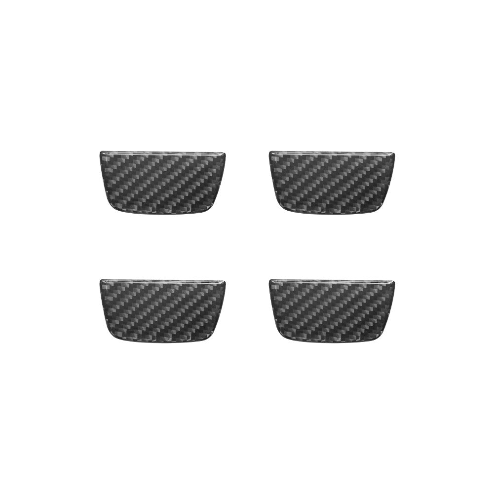 4x Carbon Fiber Door Pull Cover Trim for Jeep for Wrangler JL 2018+ Gladiator 2020+