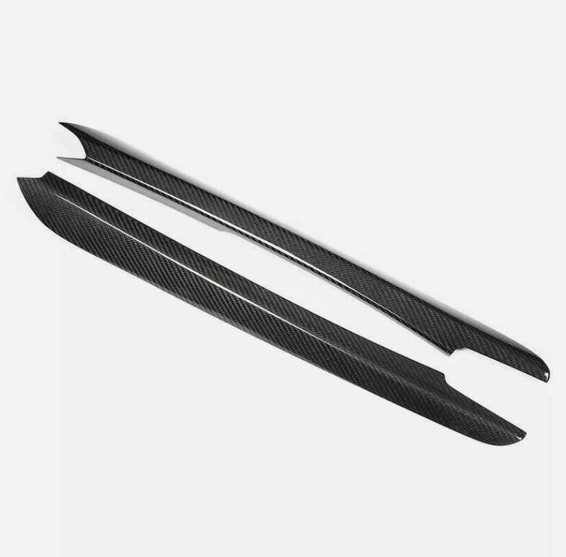 Red carbon fiber central control AC switch strip trim for Corvette C8 2020-2024
