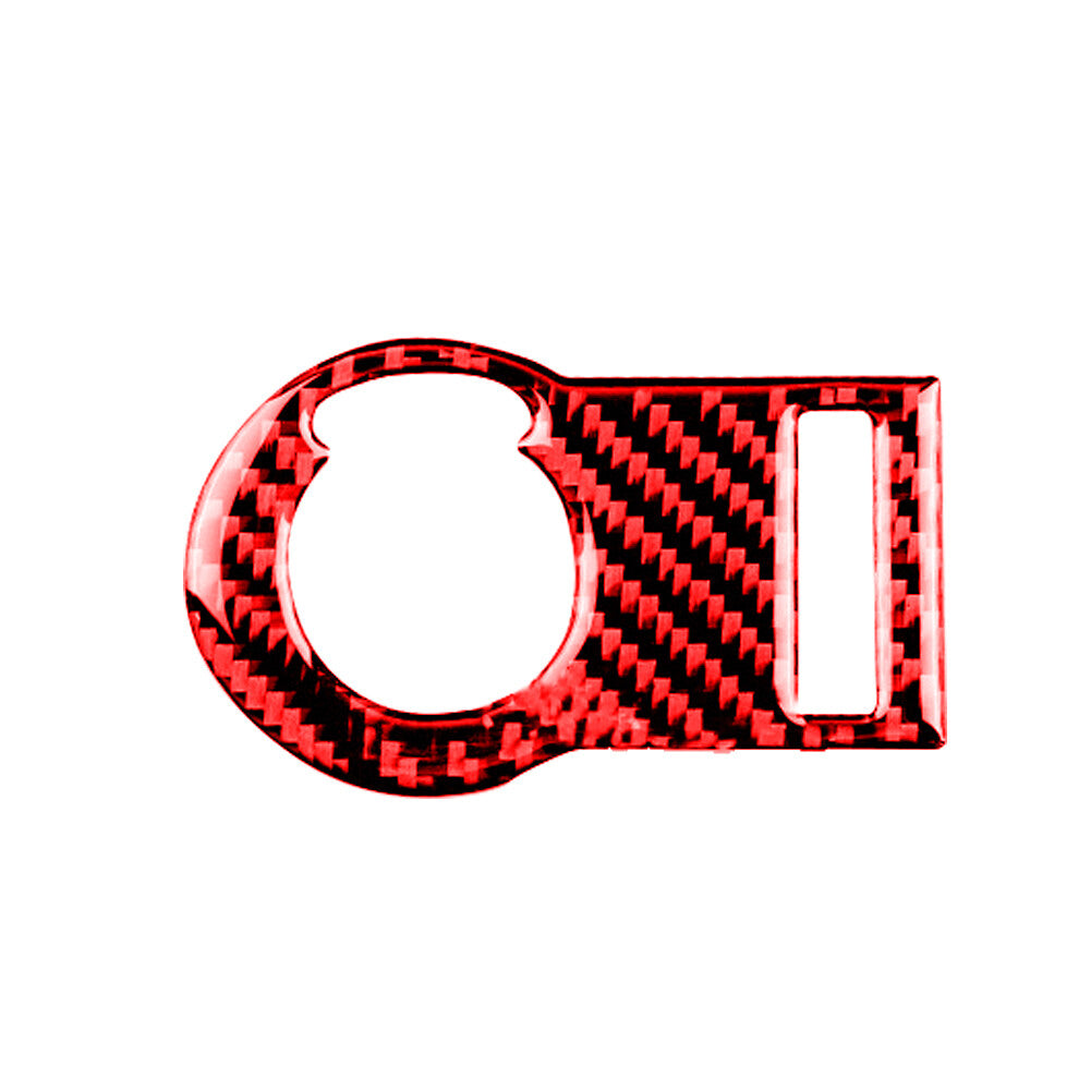 Red Carbon Fiber Headlight Switch Button Trim for Chevrolet Camaro 2005-2010